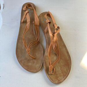 Miss Me Vegan Leather Thong Strappy Sandals Women’s 10